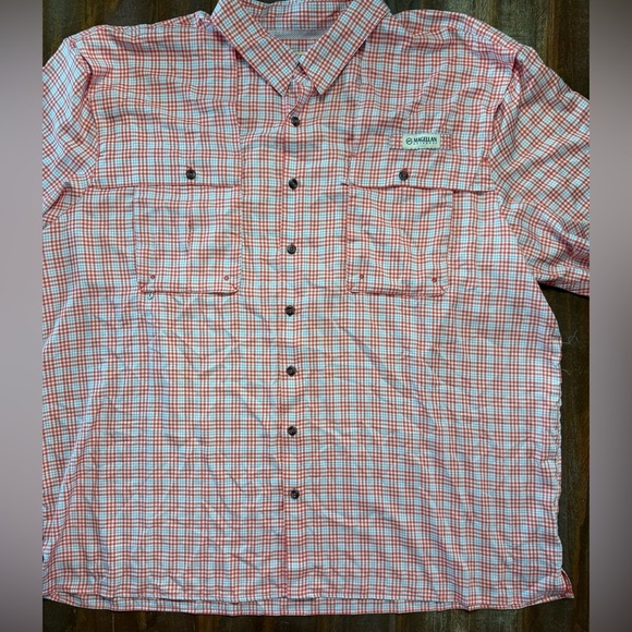 Magellan Outdoors Men’s Fish Gear Aransas Pass Plaid Shirt NWT - Picture 1 of 7